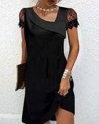 Denisa | Robe De Soirée Noire Pour Femme | Mini