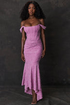 Robe de soirée Catalina pour femme – Robe élégante en dentelle pour occasions spéciales