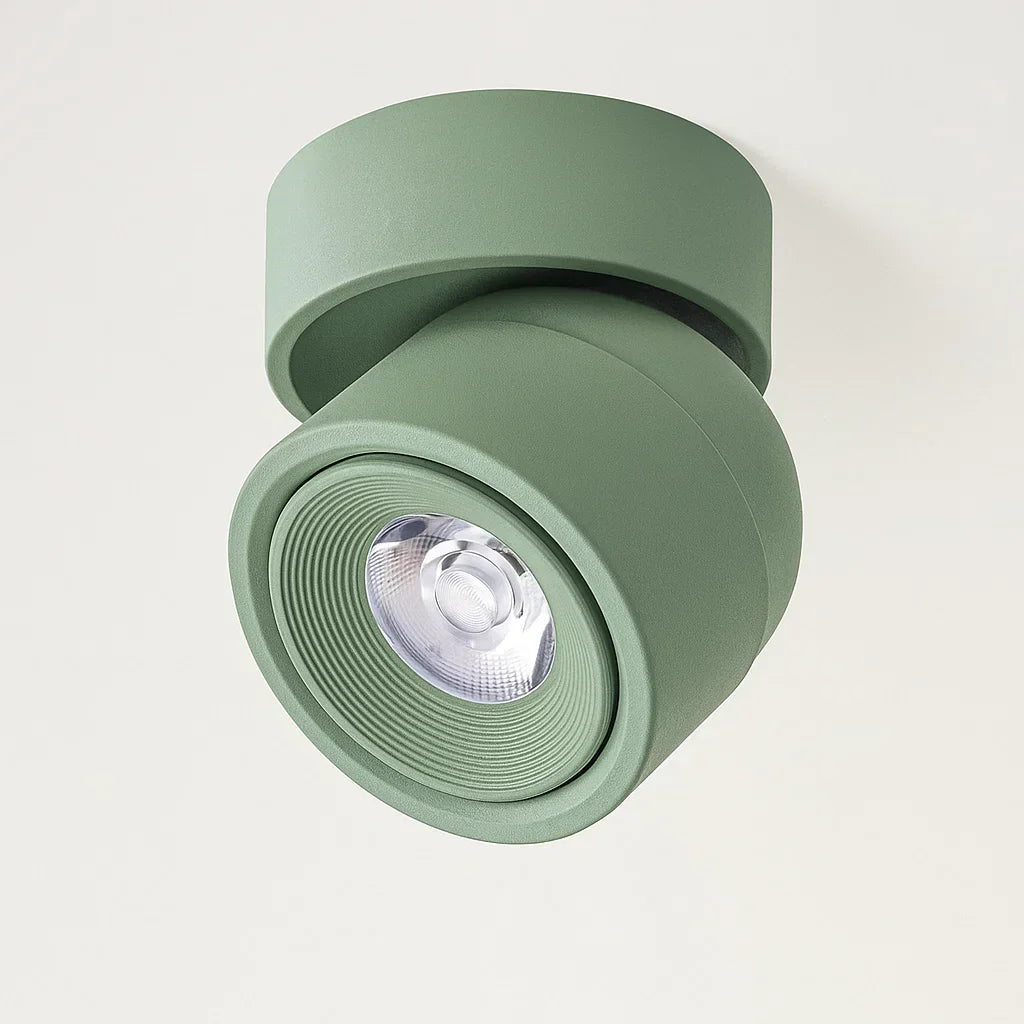 Spot LED orientable pour plafond en aluminium