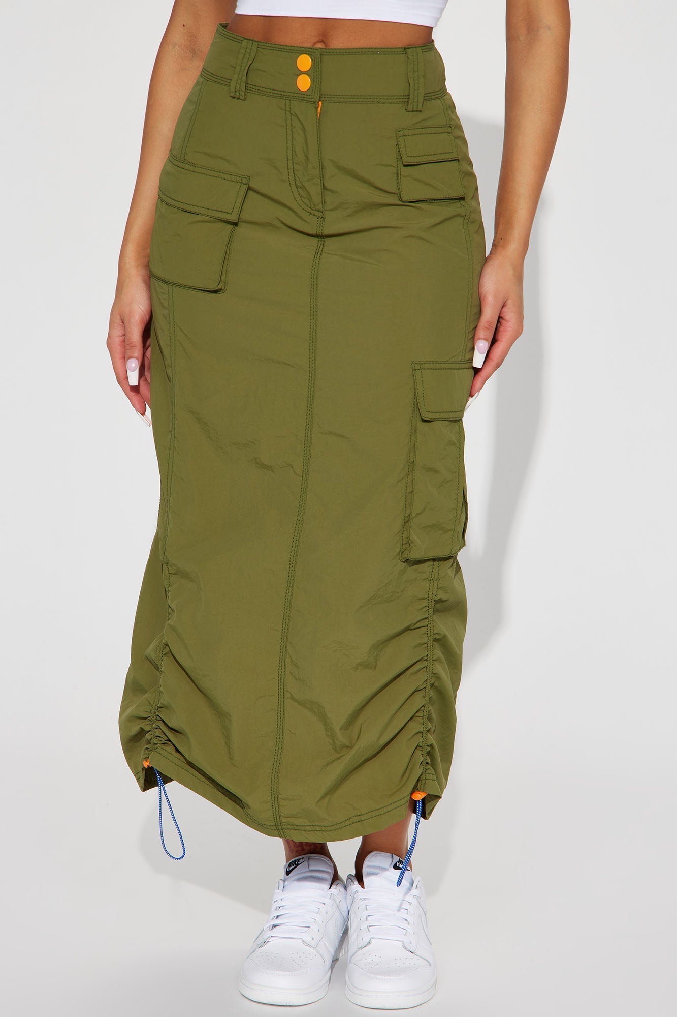Jupe longue West Side - Olive