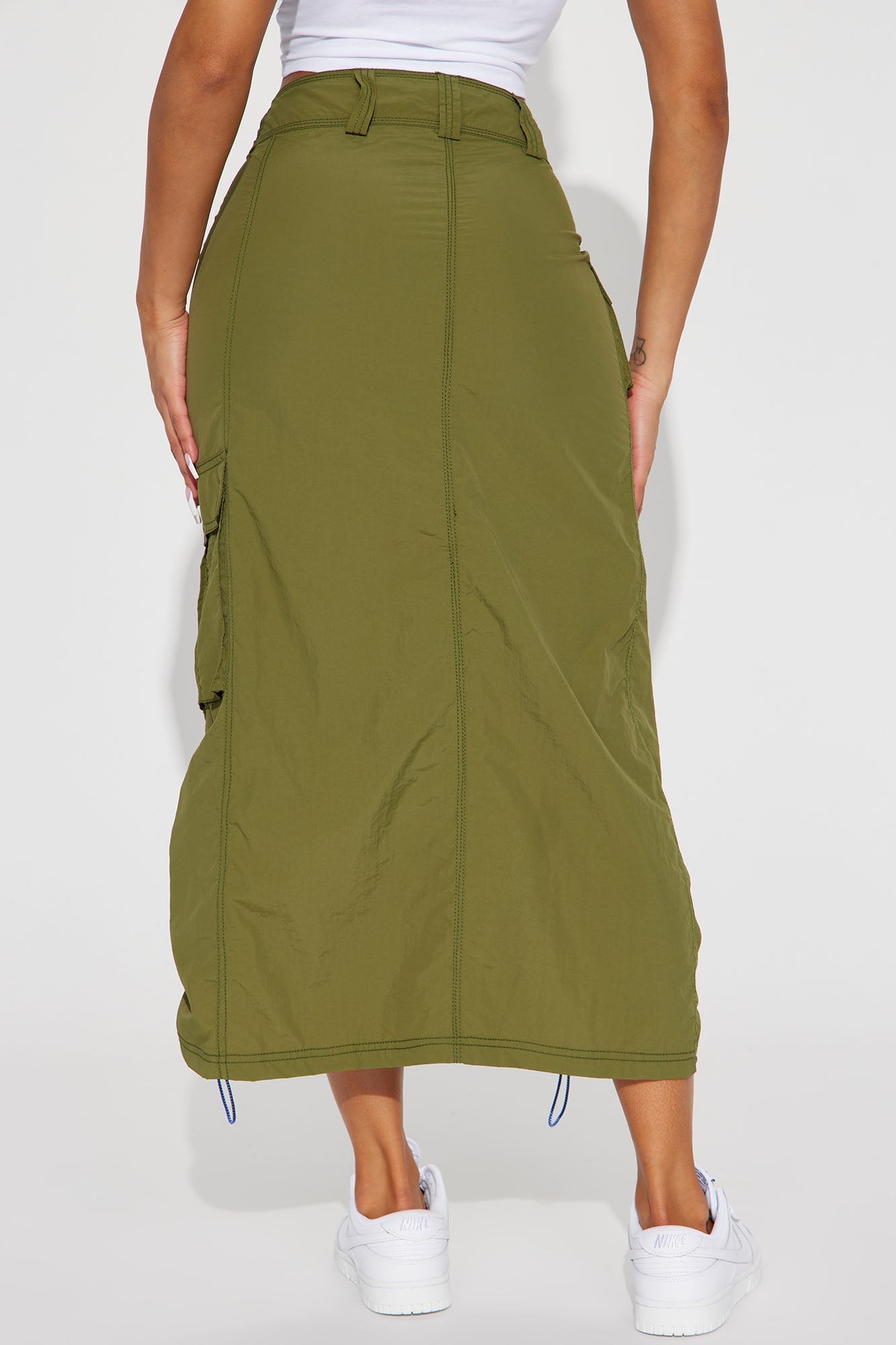 Jupe longue West Side - Olive