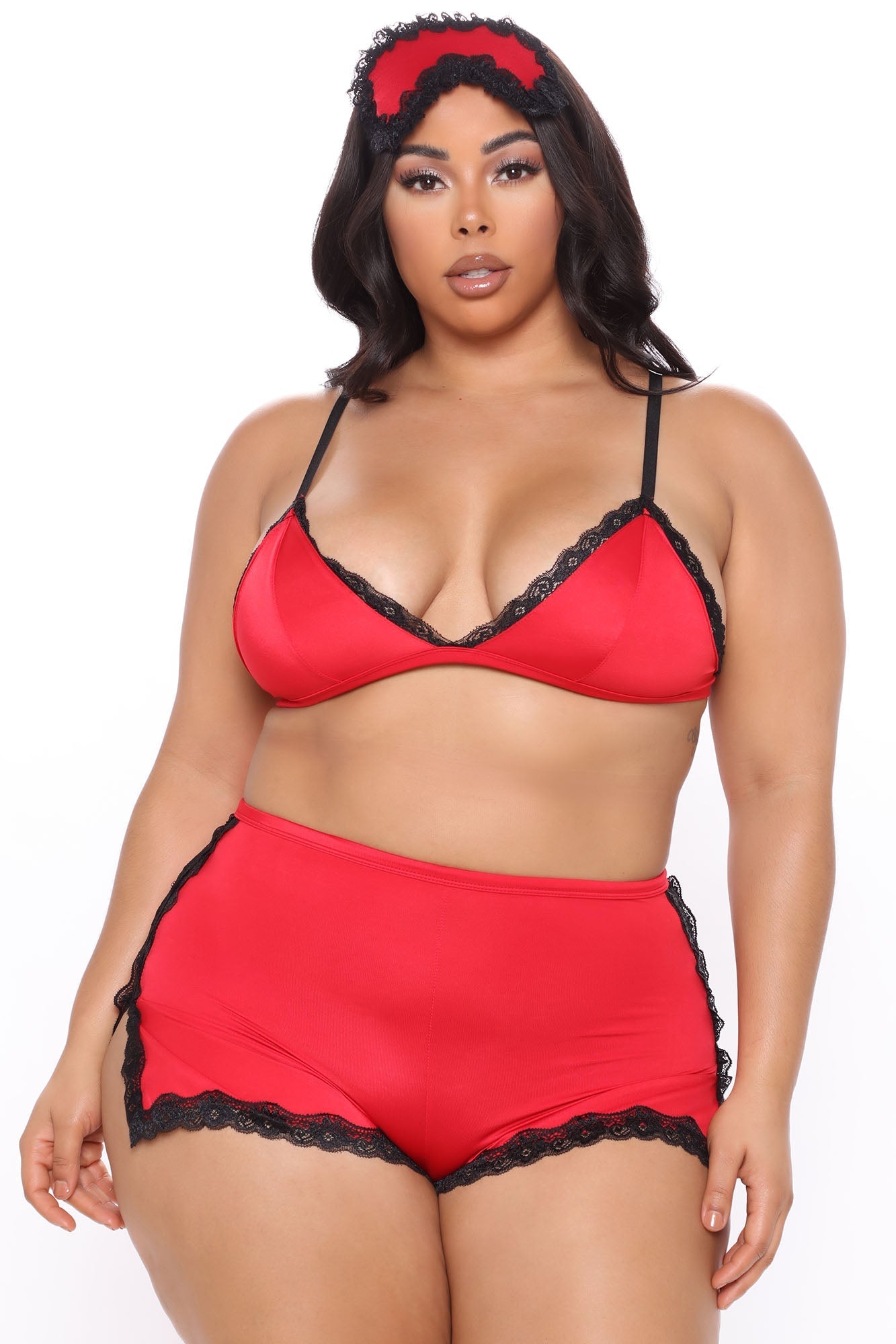 Sleeping Beauty 3-Piece Pajama Set - Red/Black