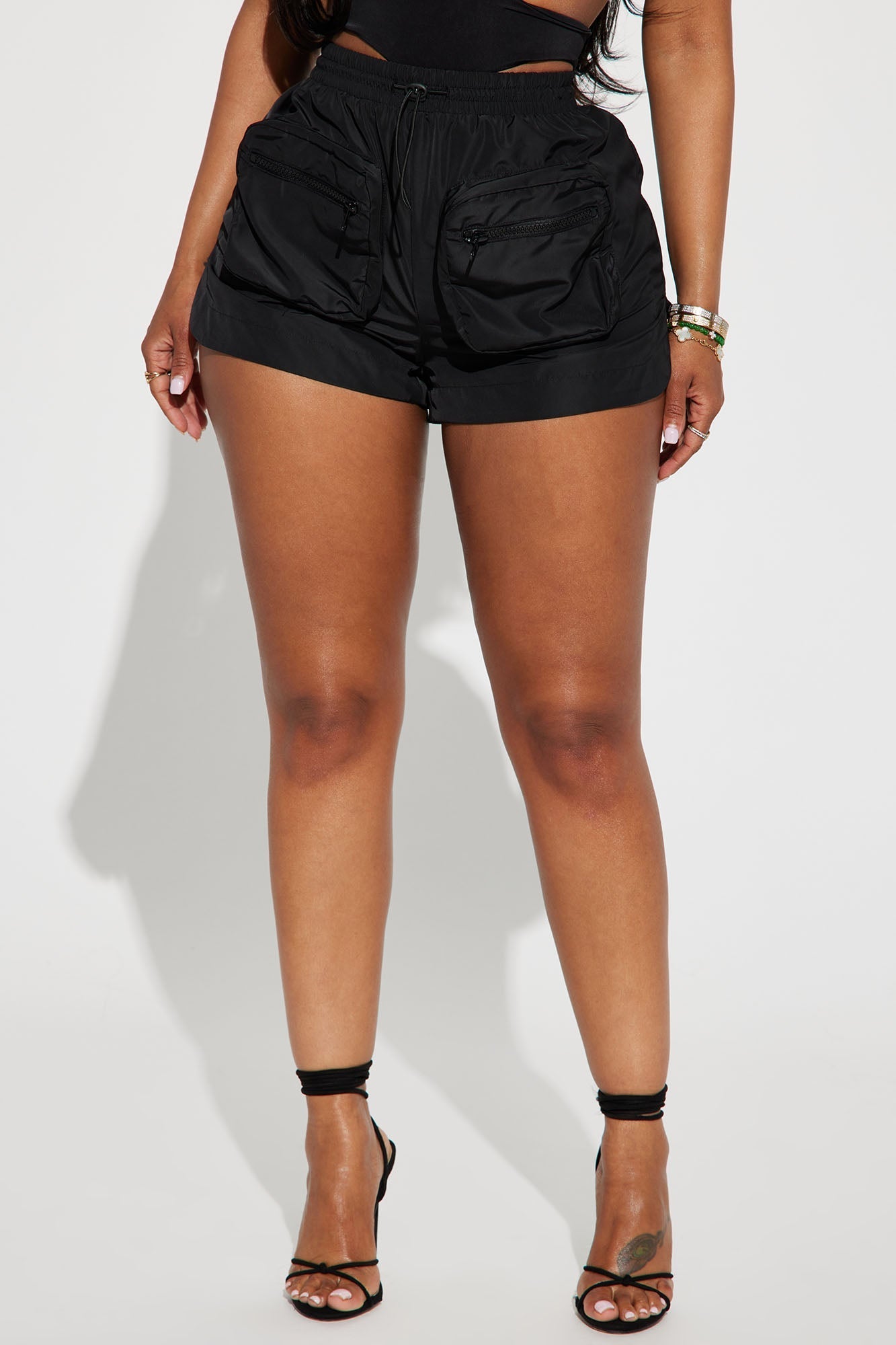 Short cargo en nylon Next Level - Noir