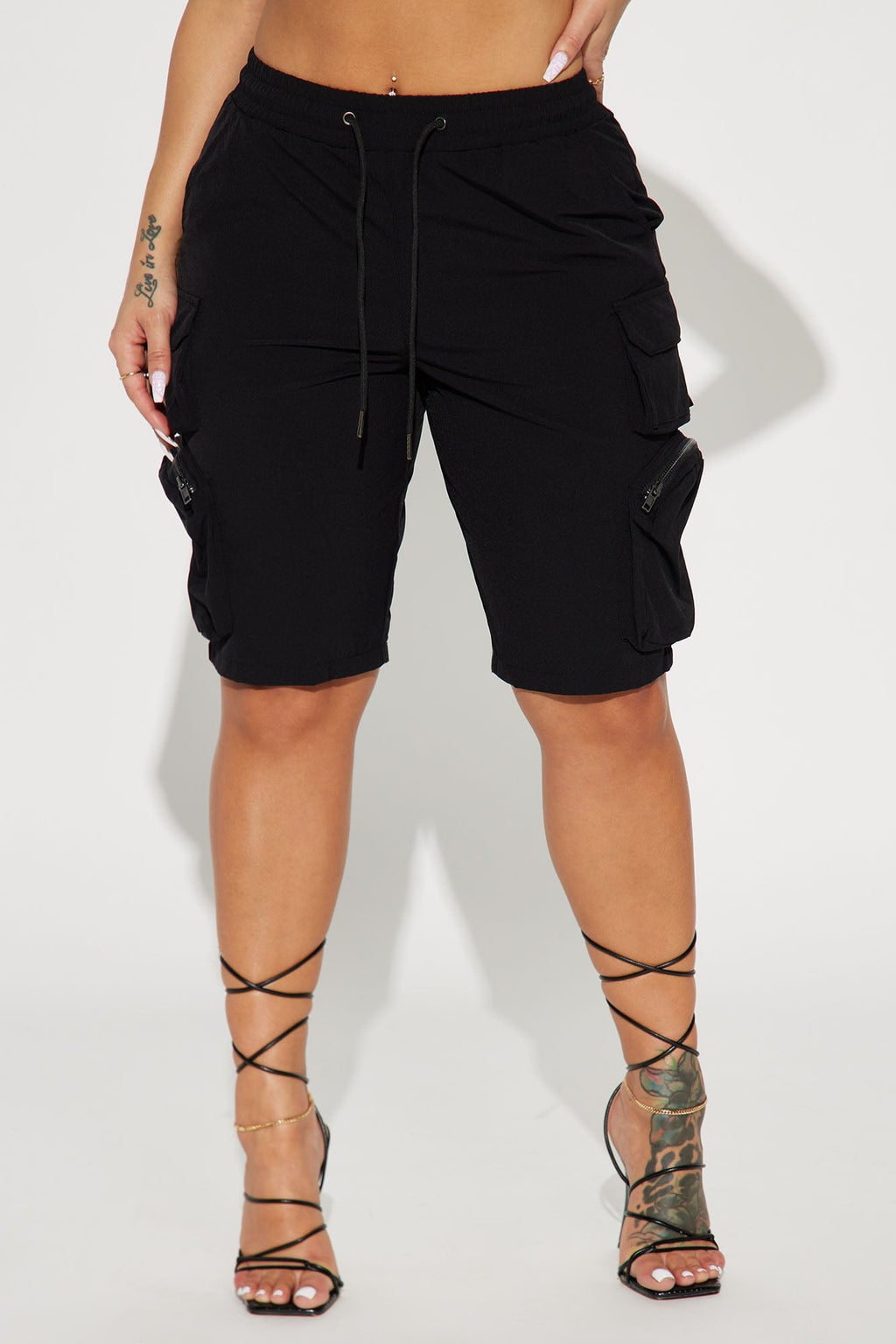 Short Parachute Fresh Strap On - Noir