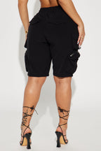 Short Parachute Fresh Strap On - Noir
