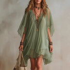 Flowy bohemian set — Blouse and twirling skirt