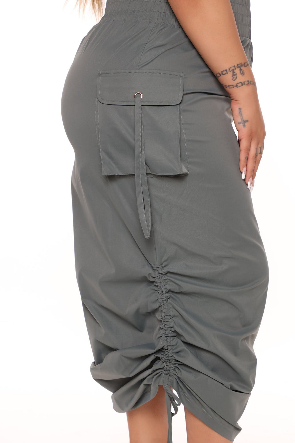Long skirt I'll tell you what I want - Olive