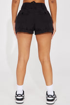 Short cargo taille basse Easton - Noir