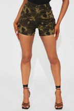 Short cargo camouflage Back On Top - Olive/combo