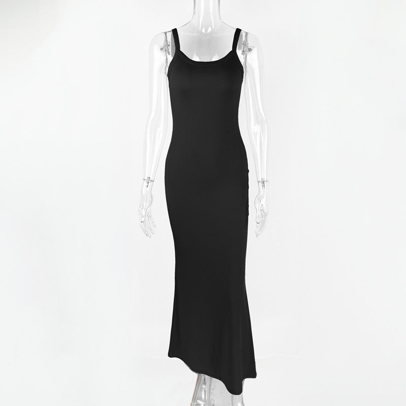 Maxi halter wrap dress