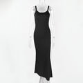 Maxi halter wrap dress