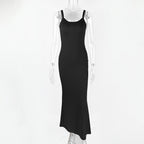 Maxi halter wrap dress
