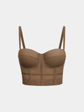 Luxury Mesh Underwired Bustier - Fitted Sheer Top for Women, Ideal for Special Occasions