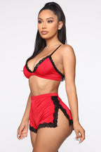 Sleeping Beauty 3-Piece Pajama Set - Red/Black