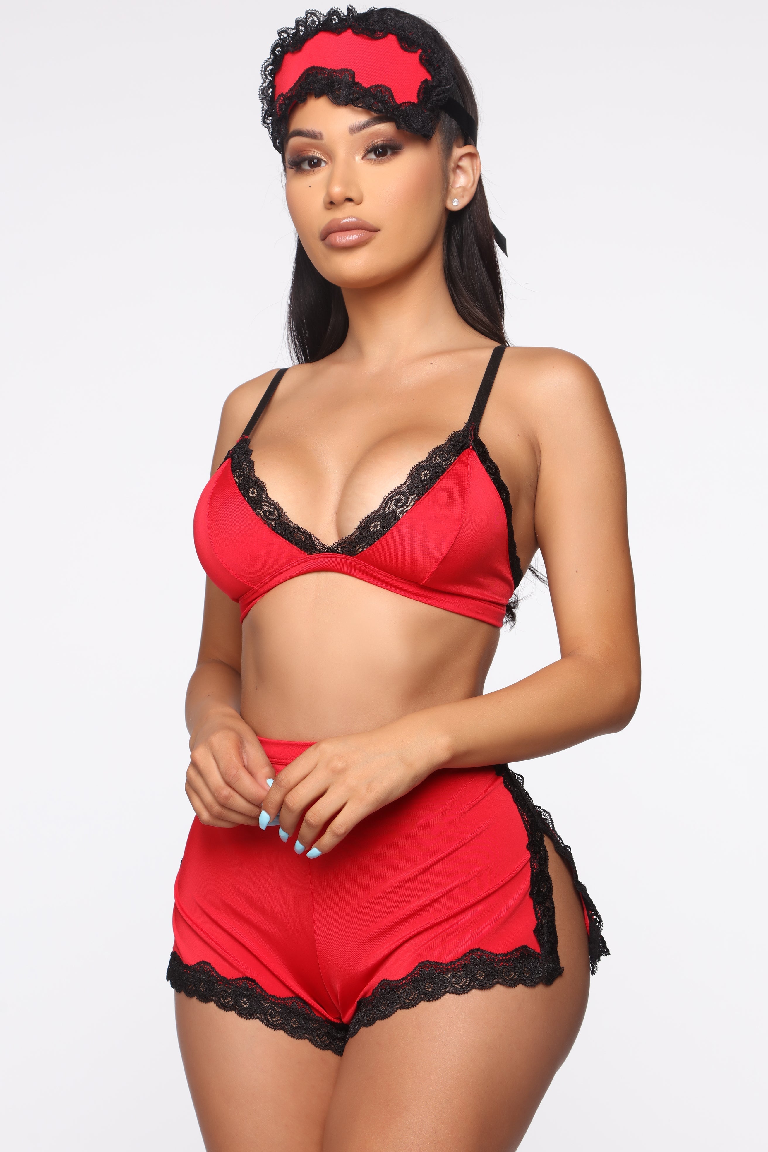 Sleeping Beauty 3-Piece Pajama Set - Red/Black