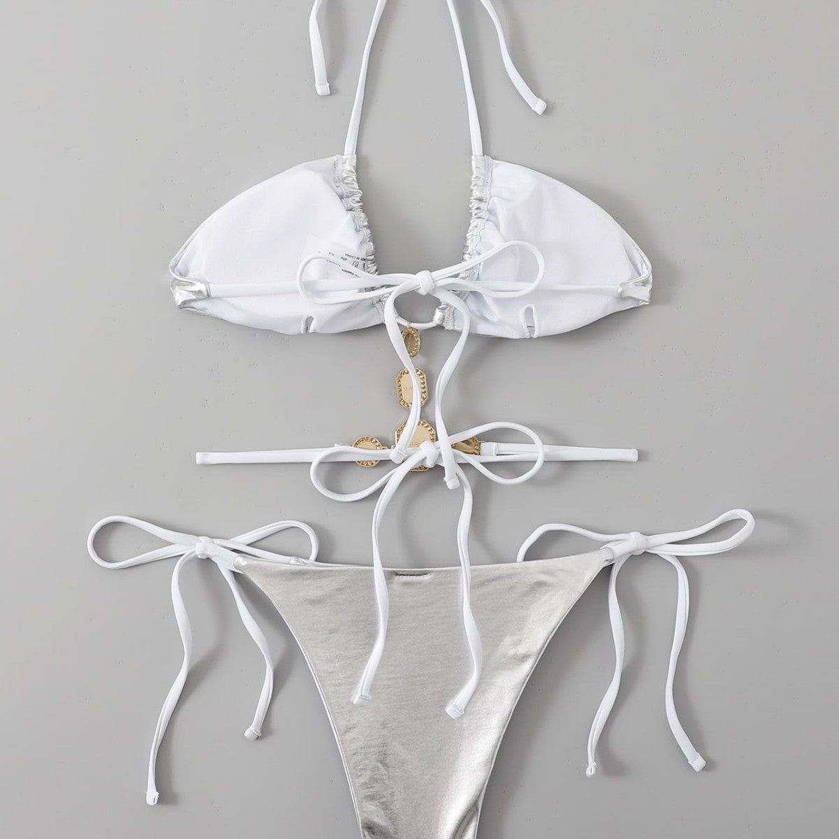 Cleopatra — Two-piece silver bikini