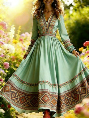 Robe florale effet 3D — Élégance casual