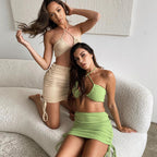 Ensemble deux-pièces taille haute stretch