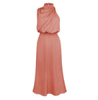 Robe longue col haut sans manches design - Chic&Shines
