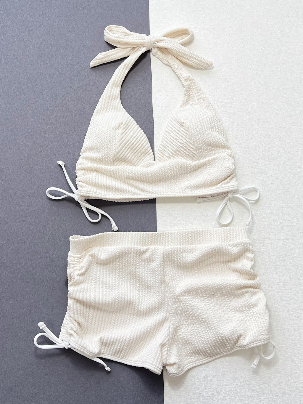 Elia — Bikini deux-pièces triangle crème