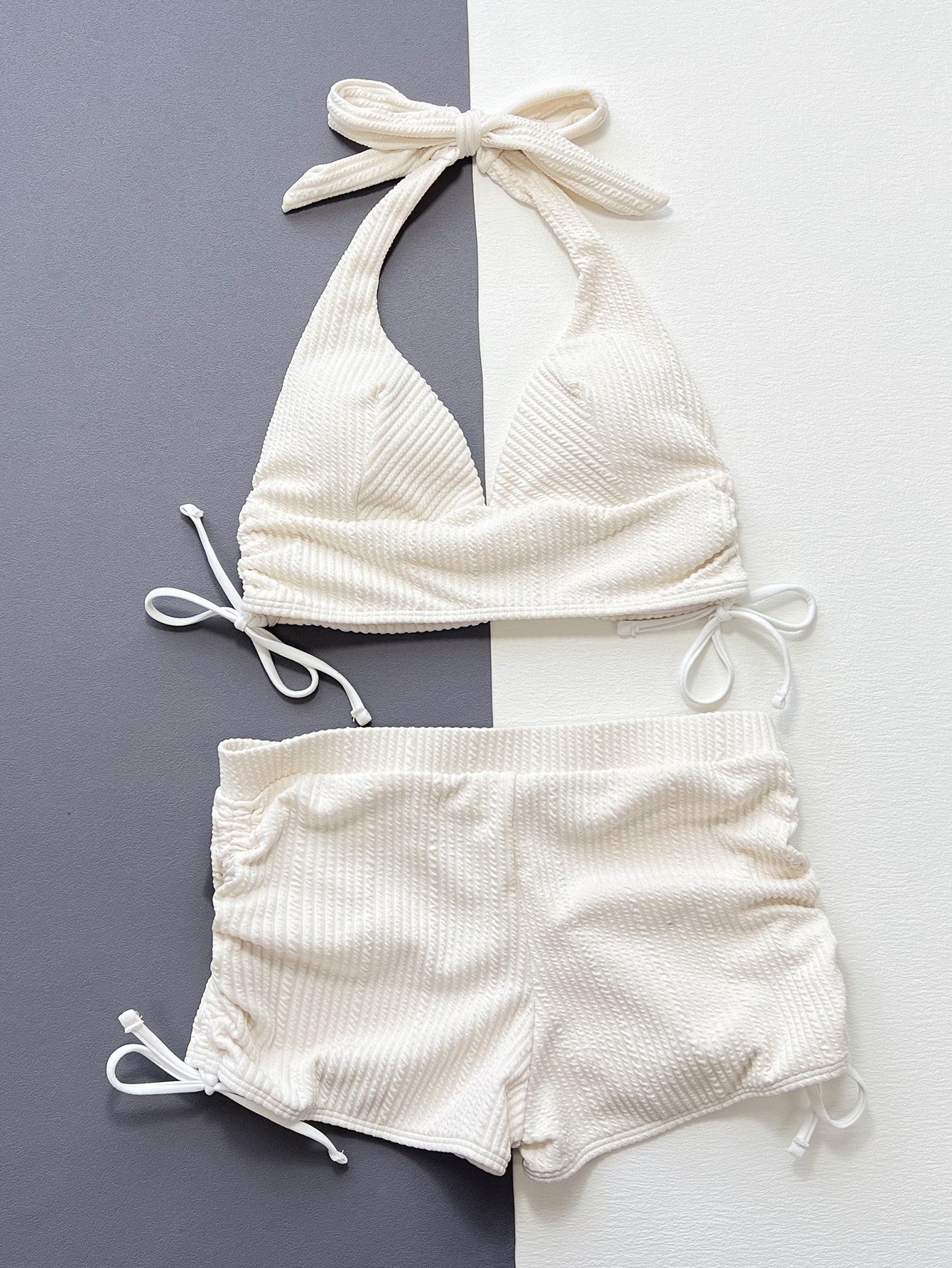 Elia — Bikini deux-pièces triangle crème