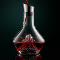Carafe à vin en cristal avec aérateur
