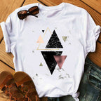T-shirt à manches courtes imprimé - Chic&Shines