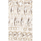 Robe du soir blanc à haut tube orné de diamants