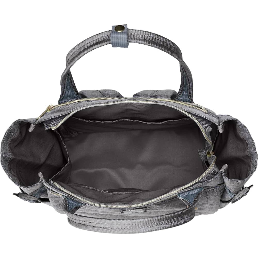 Sac à main et sac à dos multifonctionnel - pour usage quotidien et voyage - détail de voyage - couleur grise