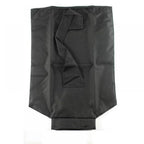 Sac à poussière noir pour aspirateur industriel, en tissu résistant, avec fermeture éclair et poignée, idéal pour nettoyage professionnel.