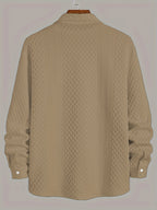 Chemise stretch en tricot pour hommes - Confort moderne avec une touche classique