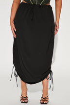 Jupe longue parachute personnage principal - Noir