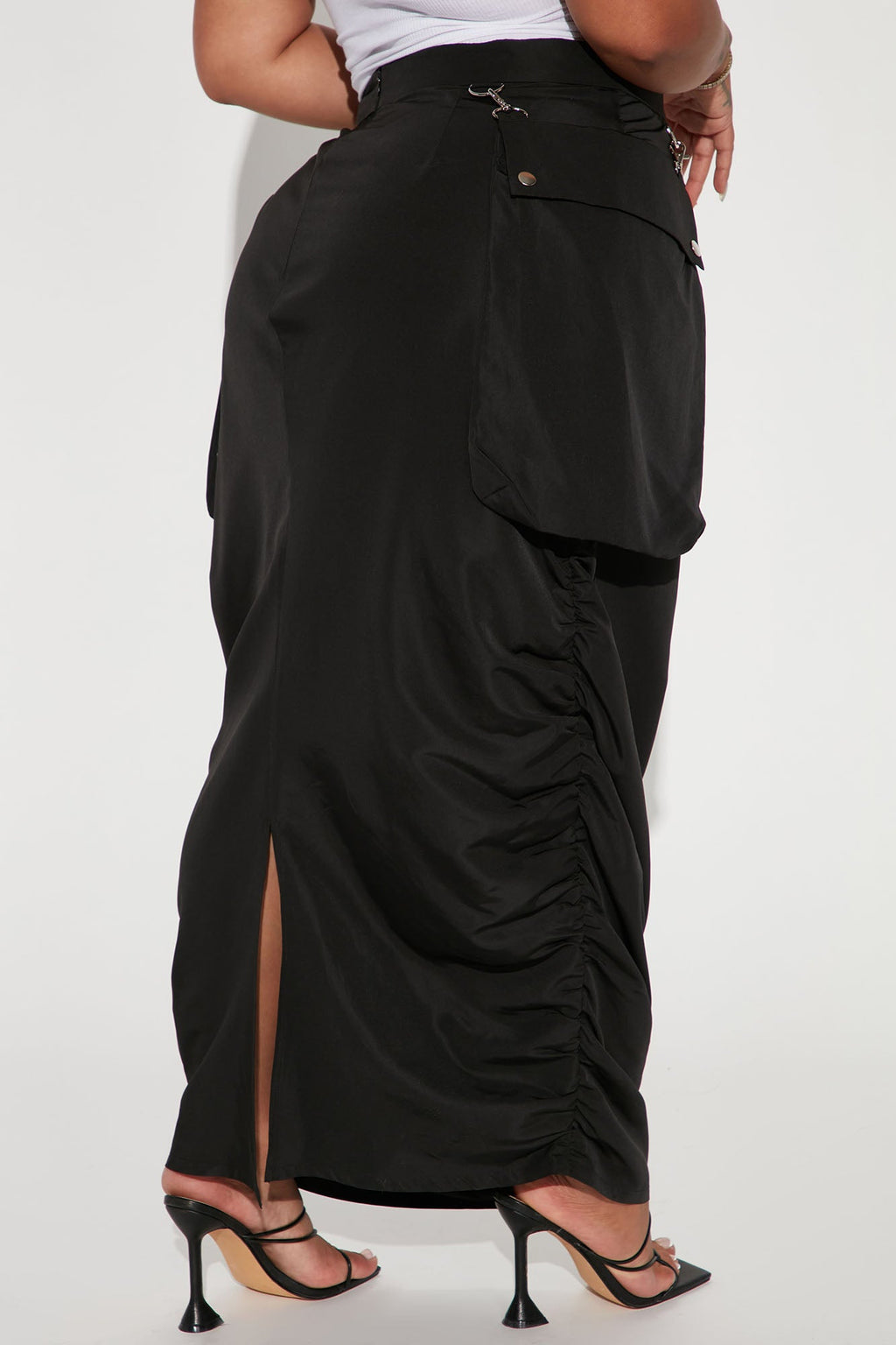 Myra Utility Maxi Skirt - Black