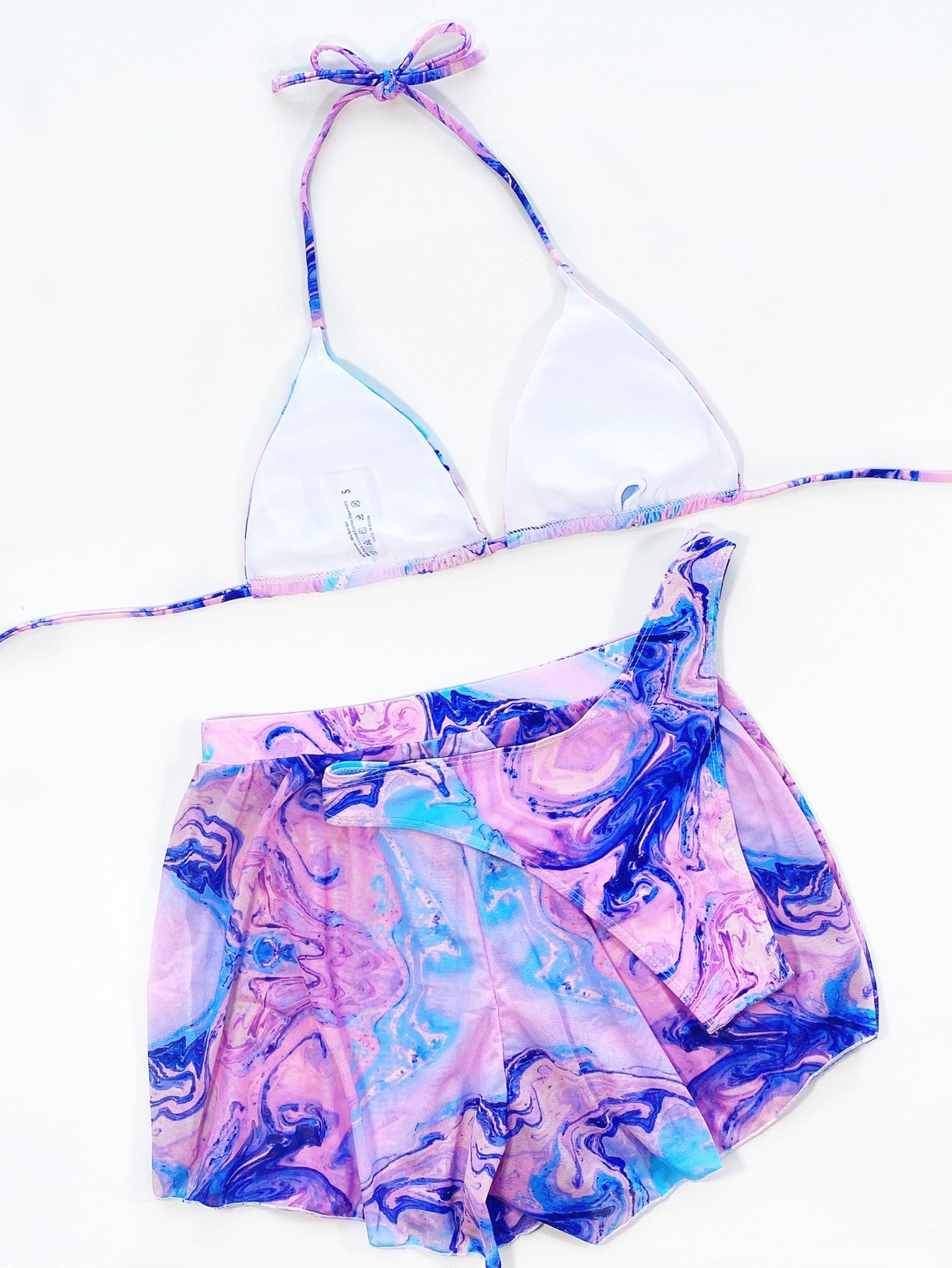3-piece Tie-Dye Bikini Swimsuit