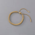 Bracelet tressé en acier titane réglable - Chic&Shines