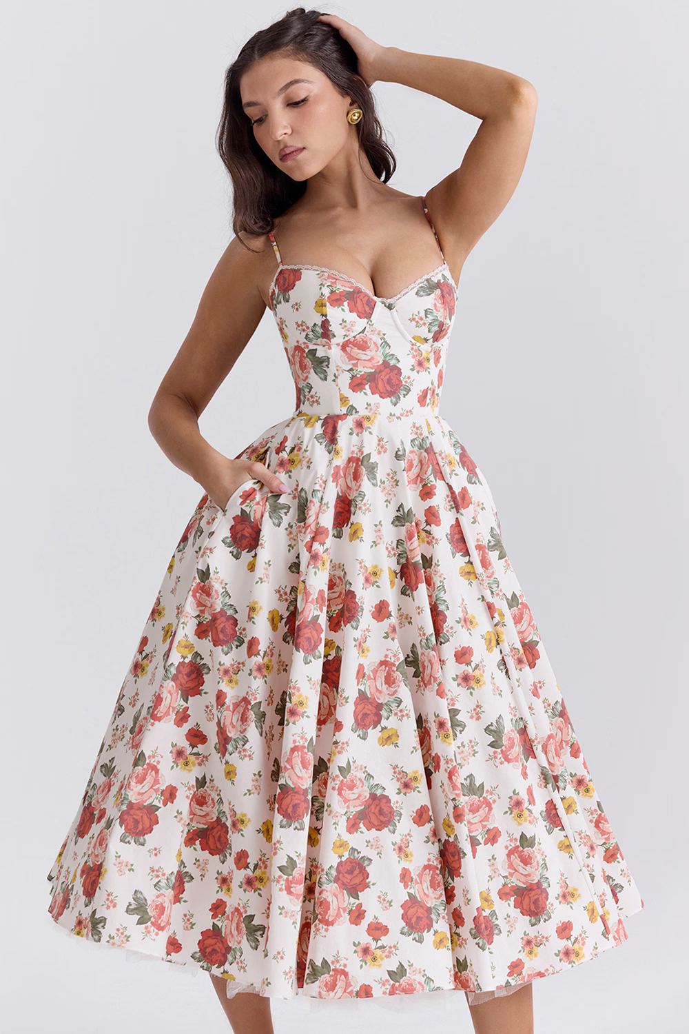 Sophie | Robe Longue Amincissante De Luxe Automnale