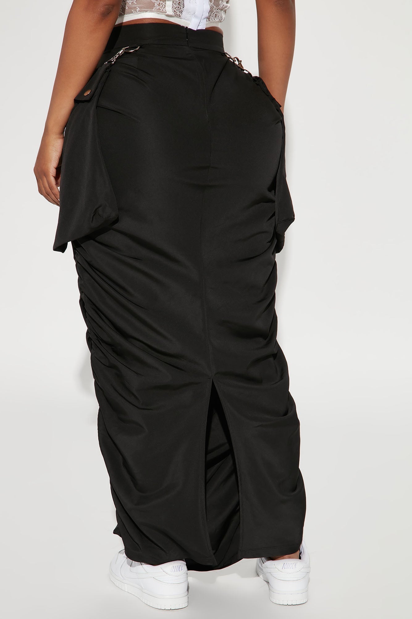 Myra Utility Maxi Skirt - Black