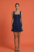 Robe-Short Boutonnée — Élégance Urbaine