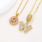 Collier pendentif lettre de l'alphabet - Chic&Shines