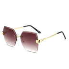 Lunette de soleil carrée dégradée