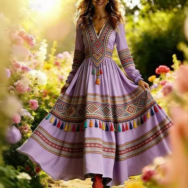 Robe florale effet 3D — Élégance casual