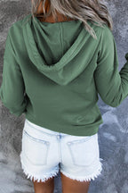 Sweat à capuche basique pour femme, coupe confortable et design sobre