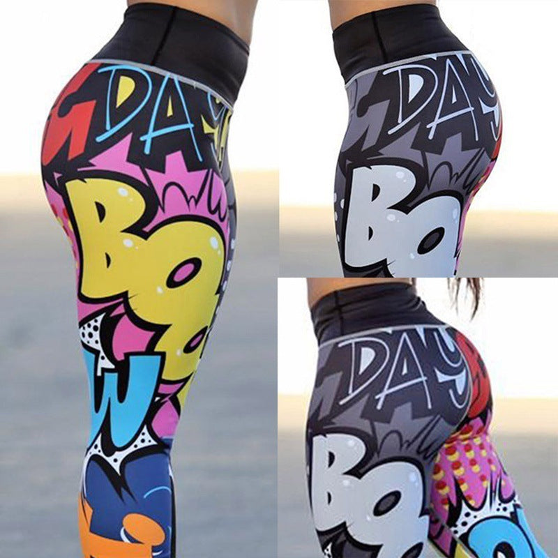 Slim Printed Sport and Yoga Leggings