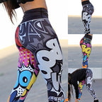 Slim Printed Sport and Yoga Leggings