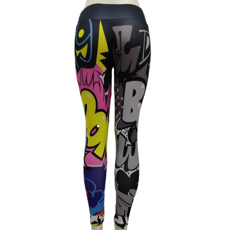 Slim Printed Sport and Yoga Leggings