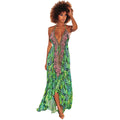 Robe Longue Licou Imprimé Floral Style Bohème