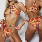 Maillot de bain 2 pièces sexy tie-dye