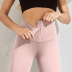High-waisted athletic crochet leggings