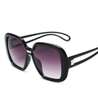 Lunettes de soleil à grande monture dégradée - Chic&Shines