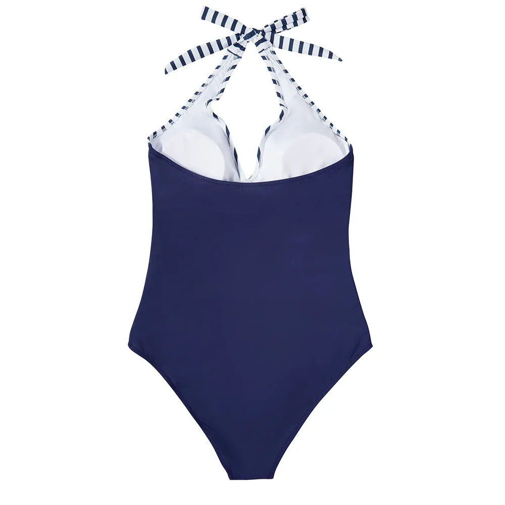Women's push-up swimsuit, bust-enhancing, figure-slimming, trendy